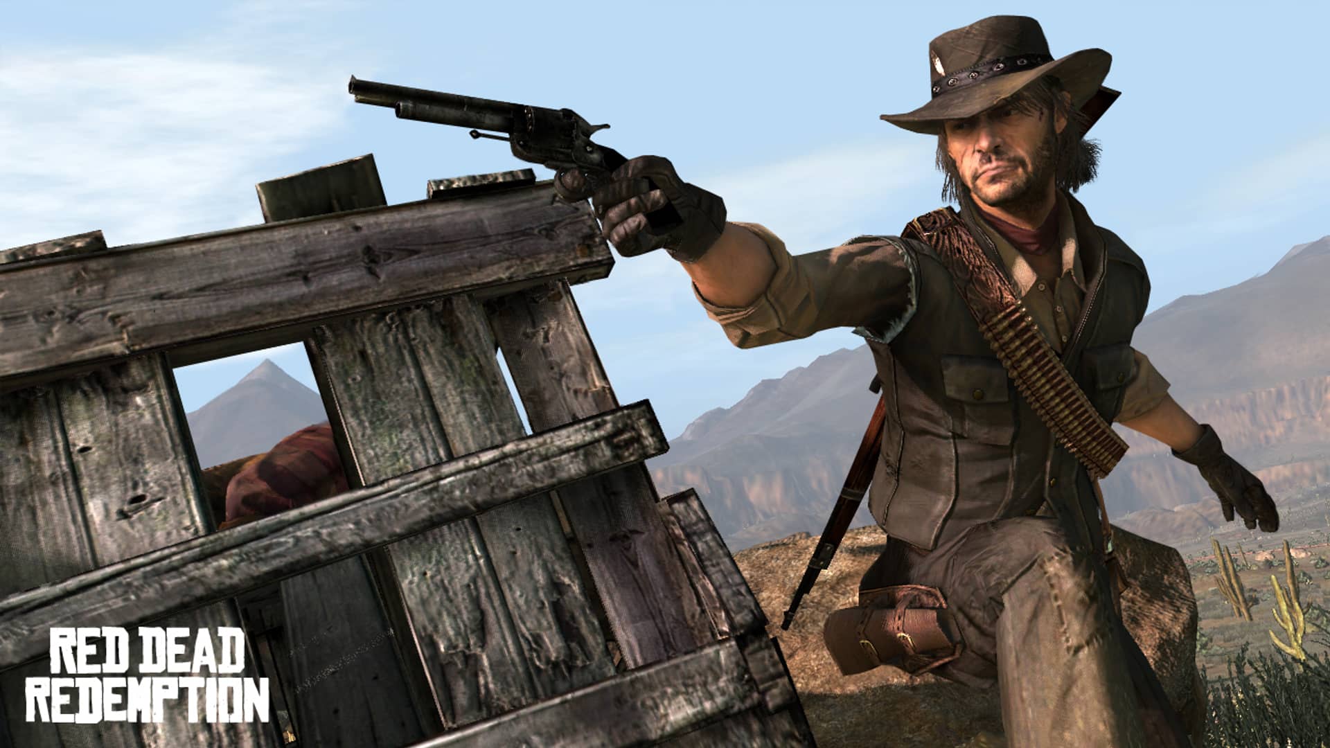 artwork del juego Red Dead Redemption que es uno de los mejores juegos de la xbox 360